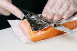kulit ikan salmon