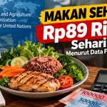 Makan Sehat Butuh Sekitar Rp89 Ribu Sehari Menurut Data FAO